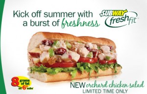 subway chicken salad